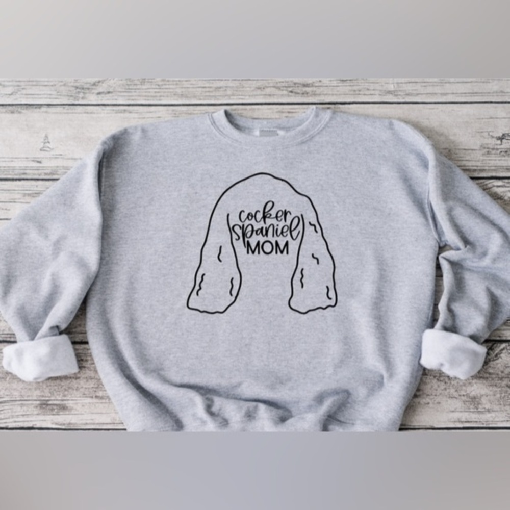 Cocker Spaniel Mom Crewneck - Picture 1 of 5
